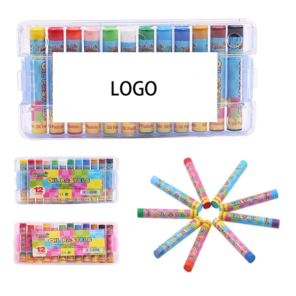 12-Pack Multi-Color Rainbow Crayon Set