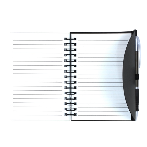 Cupertino Stylish Spiral Notepad Notebook with Matching Pen - Image 6