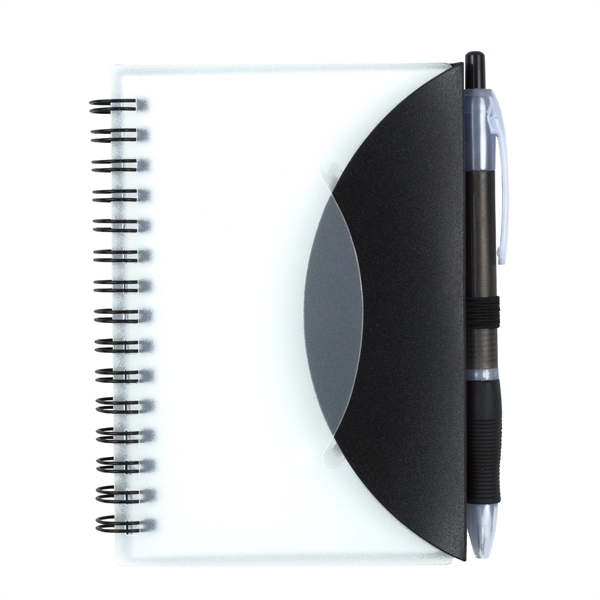 Cupertino Stylish Spiral Notepad Notebook with Matching Pen - Image 10