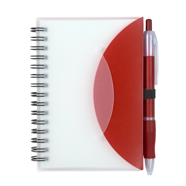 Cupertino Stylish Spiral Notepad Notebook with Matching Pen - Image 13