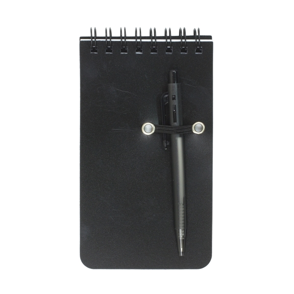 Pocket Sized Spiral Jotter Notepad Notebook with Pen - Image 5
