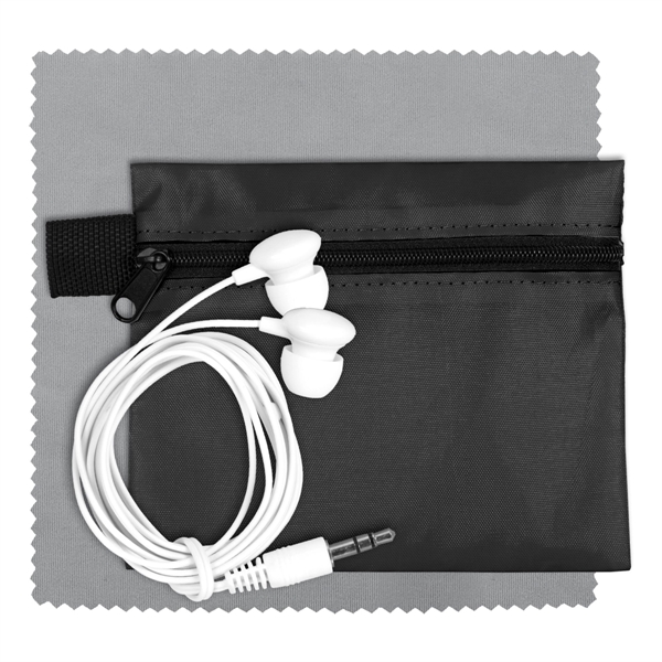 ZipTune Plus Tech Earbud Kit with Microfiber Cleaning Cloth - Image 8