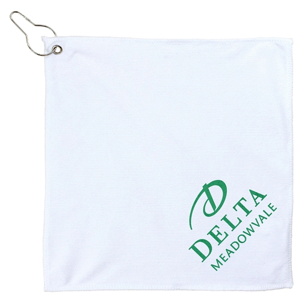 300GSM Microfiber Golf Towel with Metal Grommet and Clip - Image 18