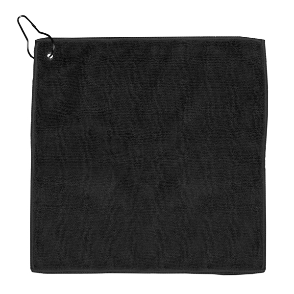 300GSM Microfiber Golf Towel with Metal Grommet and Clip - Image 28