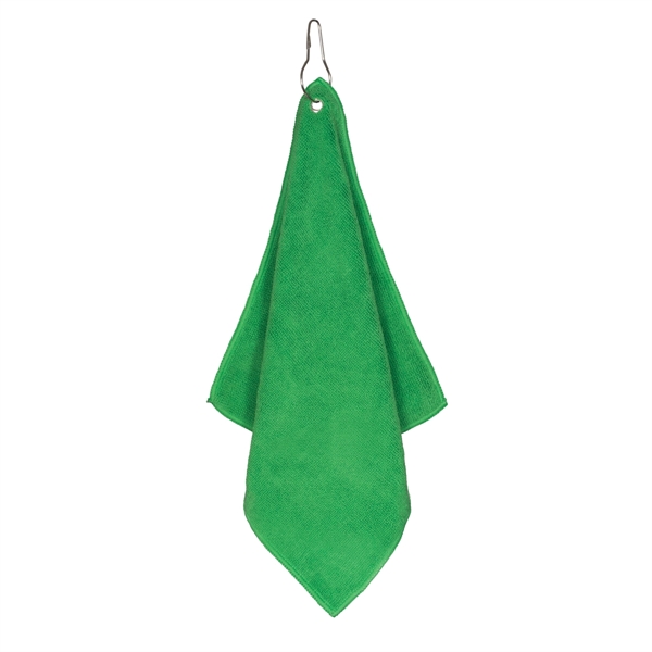 300GSM Microfiber Golf Towel with Metal Grommet and Clip - Image 33