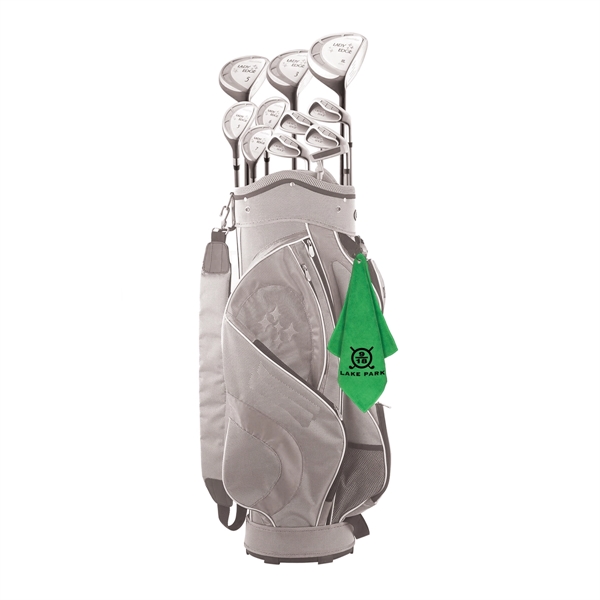 300GSM Microfiber Golf Towel with Metal Grommet and Clip - Image 37