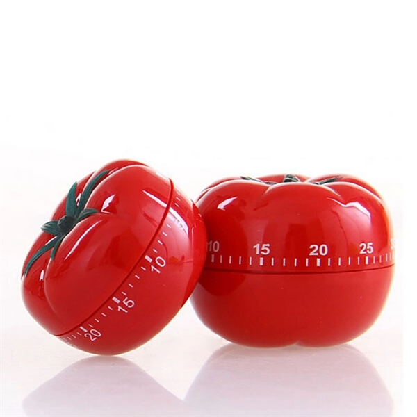 Mechanical Tomato Shaped 60 Minutes Countdown Timer - Image 2