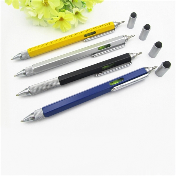 4-in-1 Stylus Pen Multi Tool With Spirit Level And Ruler - Image 2