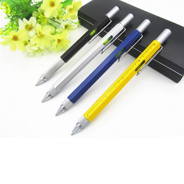 4-in-1 Stylus Pen Multi Tool With Spirit Level And Ruler - Image 3