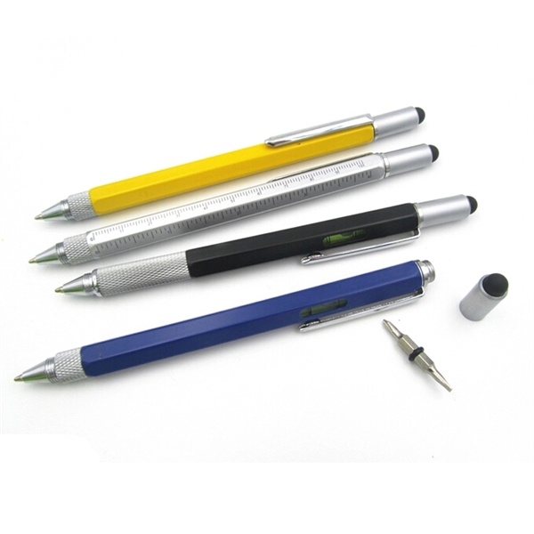 4-in-1 Stylus Pen Multi Tool With Spirit Level And Ruler - Image 5