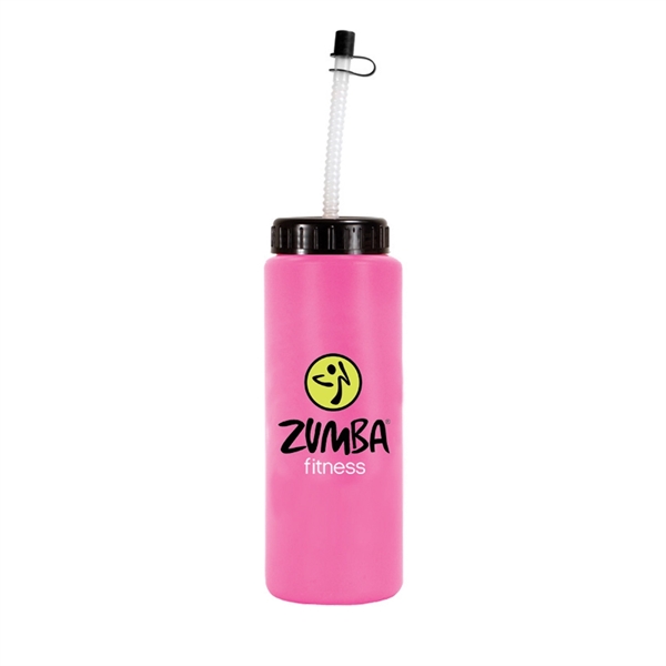 32oz. Sports Bottle With Flexible Straw, Full Color Digital - Image 10