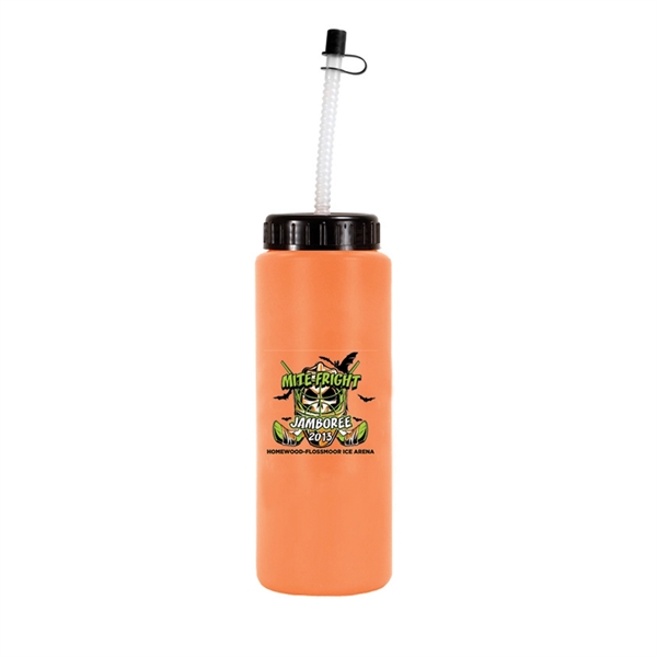 32oz. Sports Bottle With Flexible Straw, Full Color Digital - Image 14