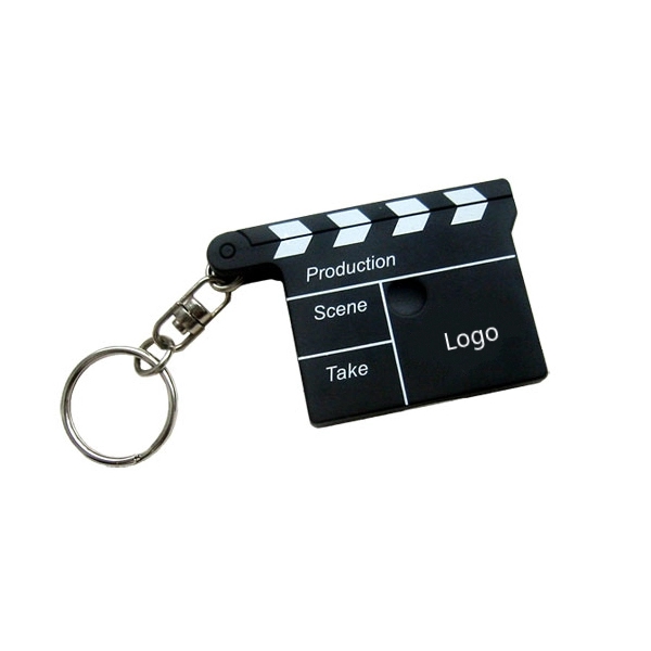 Movie Clapboard Keychain Tape Measure