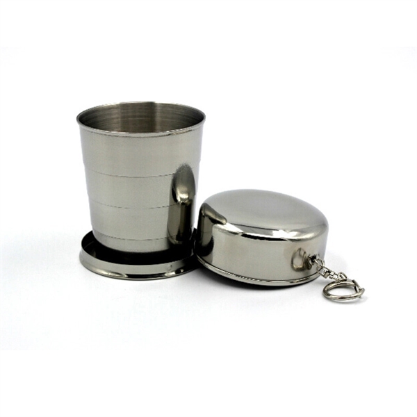Stainless Steel Telescopic Or Collapsible Shot Glass 2 OZ Vo - Image 6