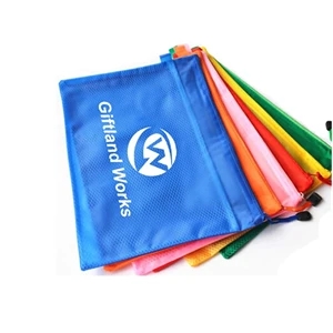 A4 File Zipper Folder Bag