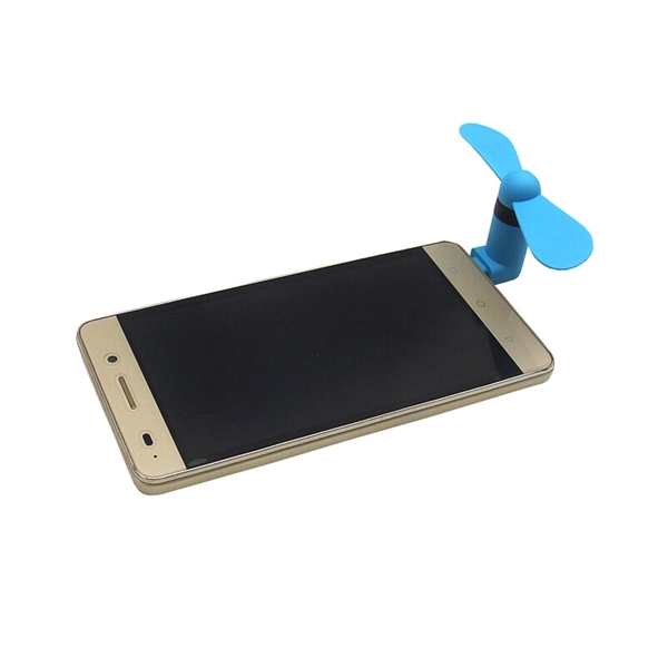 Cute Mini Rubber Mobile Phone Fan - Image 5