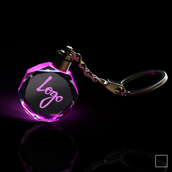 Crystal Keychain with LED - Image 1