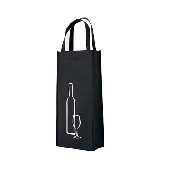 Single Wine Bottle Non-woven Tote Bag - Image 3