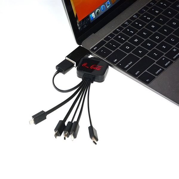Multi Phone Charging Cable 5 In One With Custom LED Backligh - Image 5