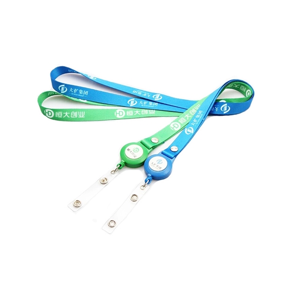 Retractable Badge Holder with Lanyard - Image 1