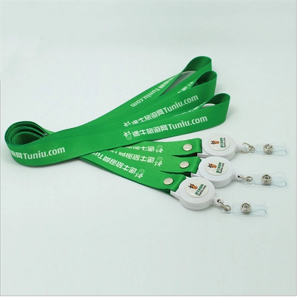Retractable Badge Holder with Lanyard - Image 2