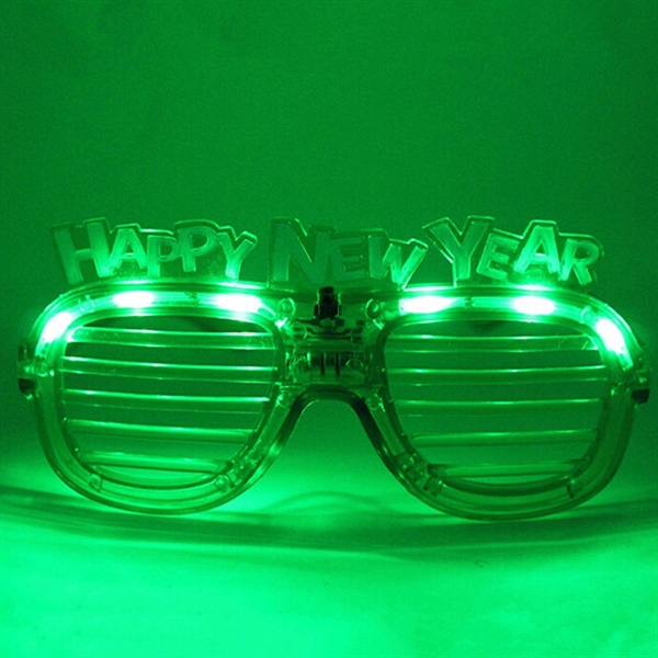 LED Flashing Shutter Glasses Happy New Year - Image 3