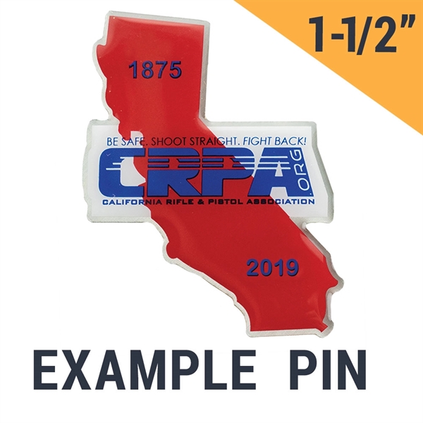 Custom Aluminum Offset Printed Lapel Pin - Image 1