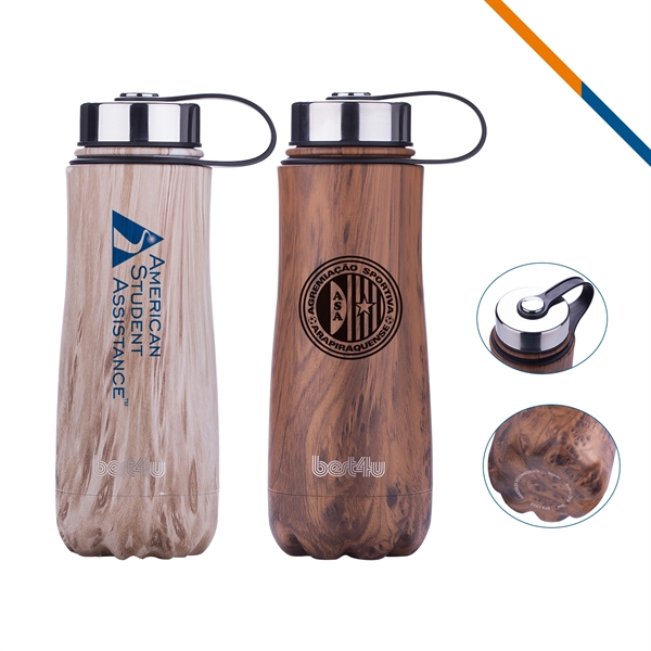 Timber Stainless Steel Water Bottle