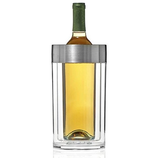 Single Wine Bottle Chiller (Stainless Steel Acrylic Hybrid) - Image 2