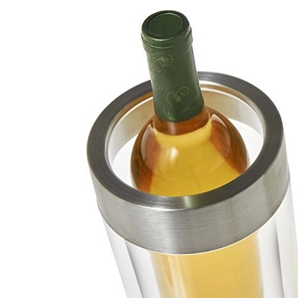 Single Wine Bottle Chiller (Stainless Steel Acrylic Hybrid) - Image 5