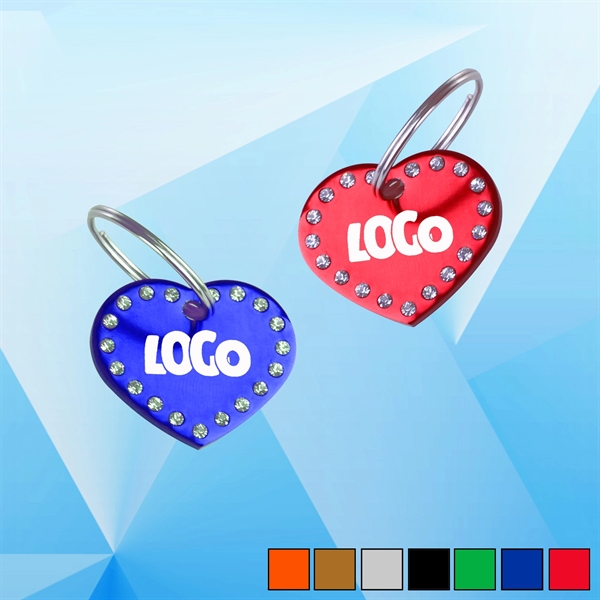 Heart Shaped Key Chain and Pet Tag - Image 1