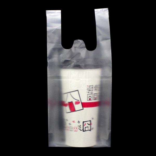 Plastic Beverage Drink Carry Out Bag - Image 3