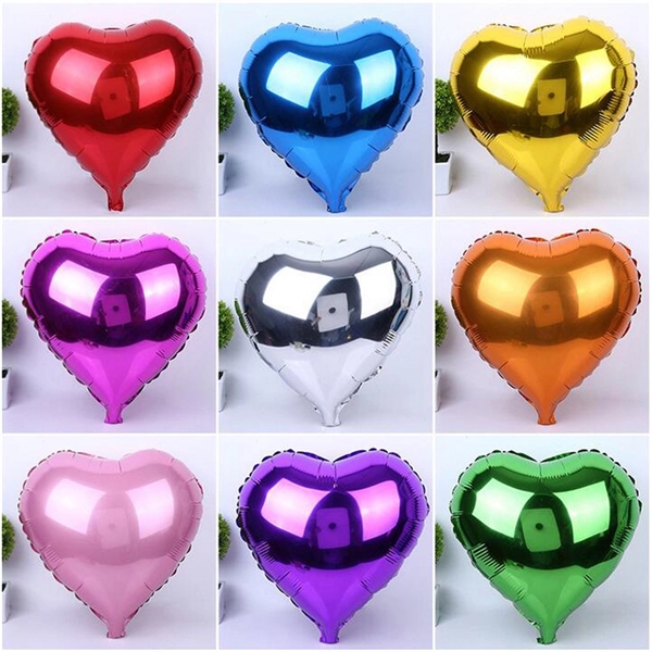 Custom Heart Shape Mylar Balloon Or Aluminum Foil Balloon  - Image 2