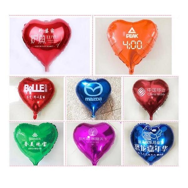 Custom Heart Shape Mylar Balloon Or Aluminum Foil Balloon  - Image 3