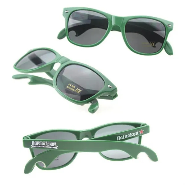Plastic Promotional Sunglasses With Bottle Opener - Image 2