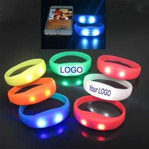 Silicone Music Activated Wristband