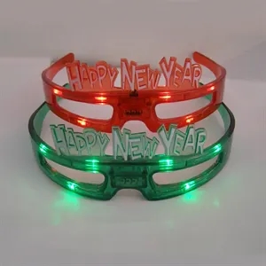LED Flashing Shutter Glasses Happy New Year