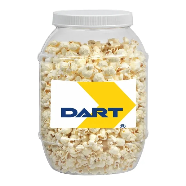Large Plastic Jar with Butter Popcorn