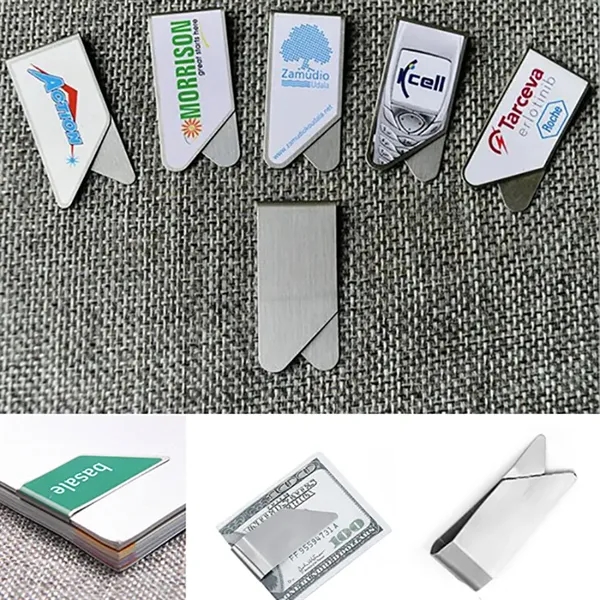 Silver Bookmark or Money Clip - Image 1