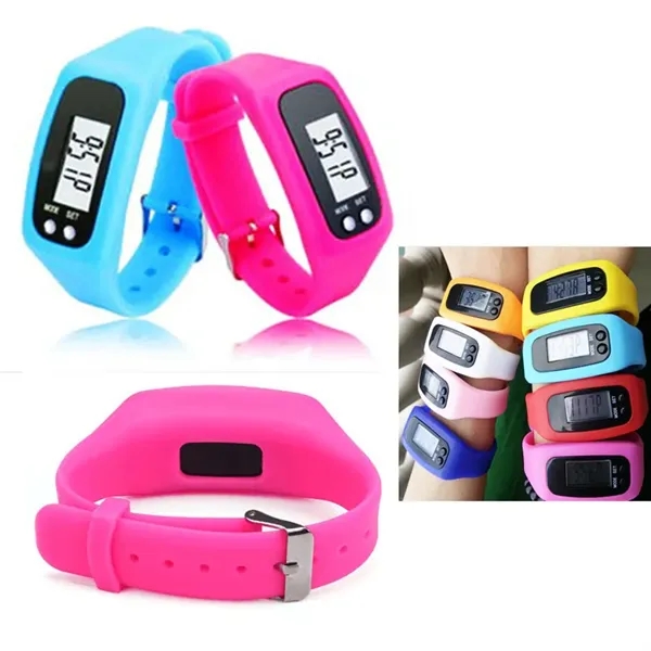 Digital Led Silicone Watch Pedometer - Image 6