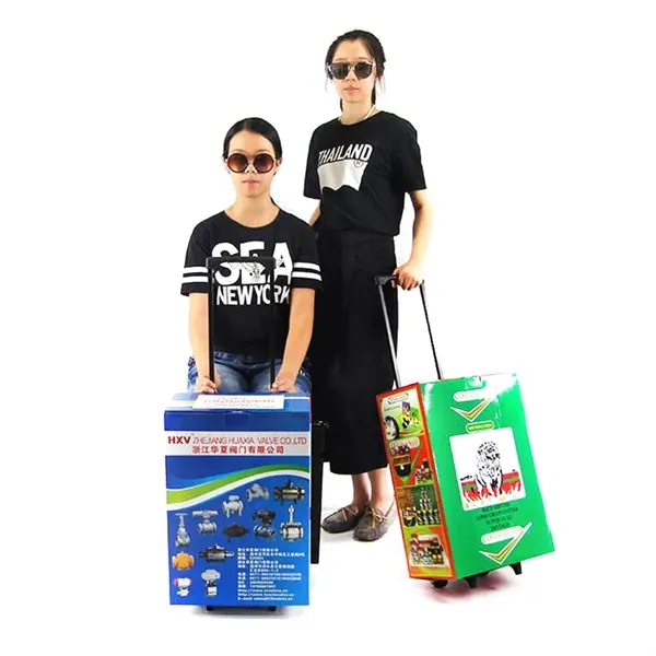Custom Full Color Printing Exhibition EXPO Cardboard Trolley - Image 4