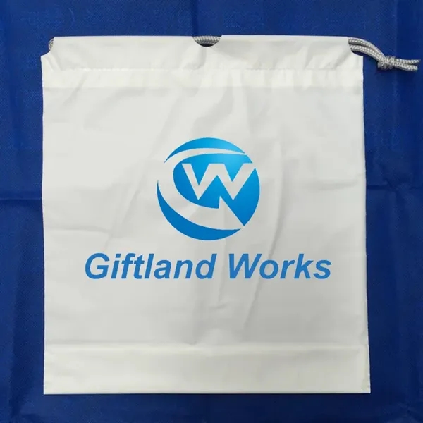 Custom Plastic Drawstring Cinch Bag - Image 1