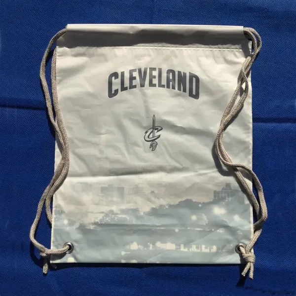 Custom Plastic Drawstring Backpack Cinch Bag - Image 2