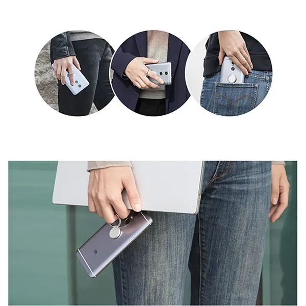 Metal Phone Finger Ring Bracket Kickstand With Adhesive - Image 2