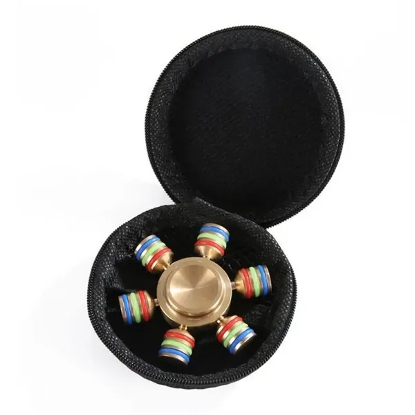 Brass Hexagonal Detachable Rudder Fidget Spinner - Image 8