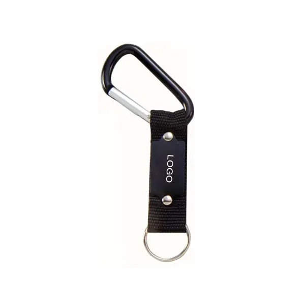 Carabiner With Lanyard For Keys or ID Badges Keychain - Image 1