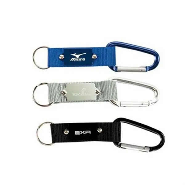 Carabiner With Lanyard For Keys or ID Badges Keychain - Image 2
