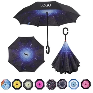 Pattern Inverted Reverse Umbrella