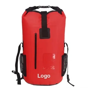 30L Waterproof Backpack Or Dry Bag With Zipper Pocket