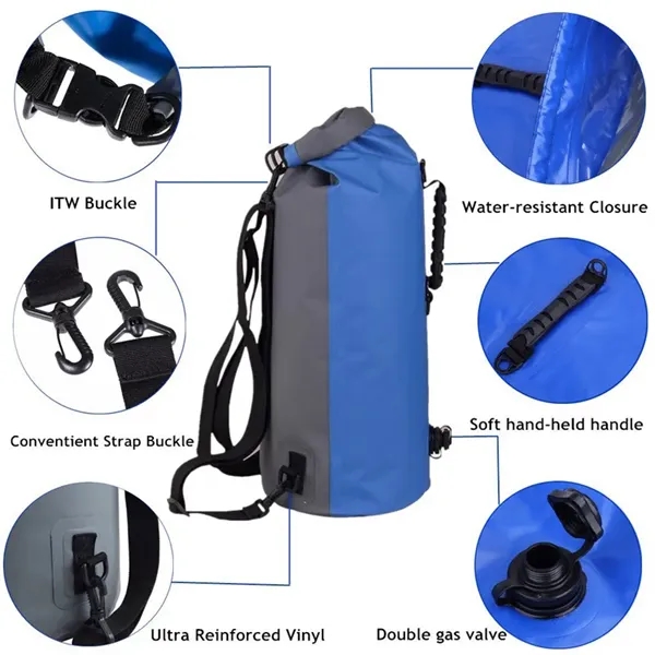 60L Large Volume Waterproof Backpack Or Dry Pack For Camping - Image 3